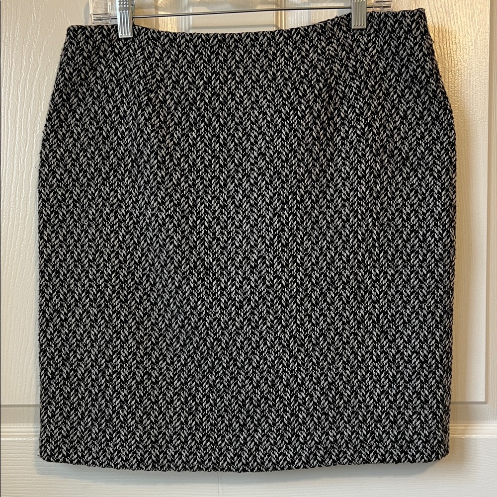 Dalia Collection Black and White Pencil Skirt